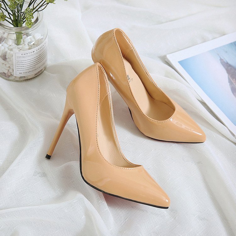 New Pointed Stiletto High Heels Sexy Shallow Mouth Single Shoes Large Size - Image 5
