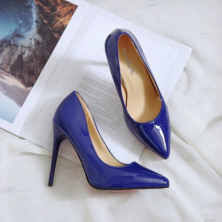 New Pointed Stiletto High Heels Sexy Shallow Mouth Single Shoes Large Size - Image 4