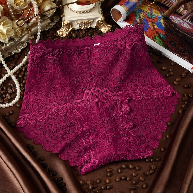 Transparent Lace Ladies High Waist Panties - Image 6