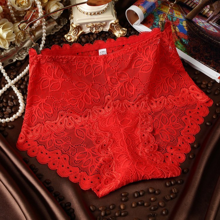 Transparent Lace Ladies High Waist Panties - Image 9