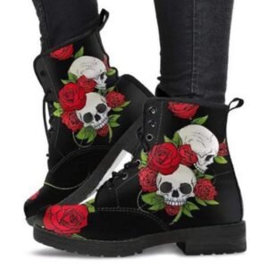 Printed high-top boots women
