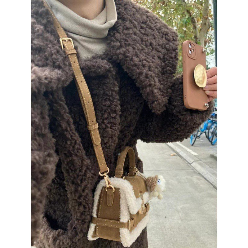Plush Stitching Advanced Texture All-match Crossbody Handbag - Image 9