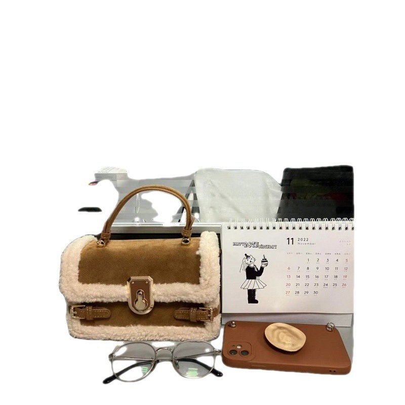 Plush Stitching Advanced Texture All-match Crossbody Handbag - Image 7