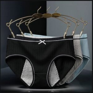 Threaded Cotton Mid-Waist Panties