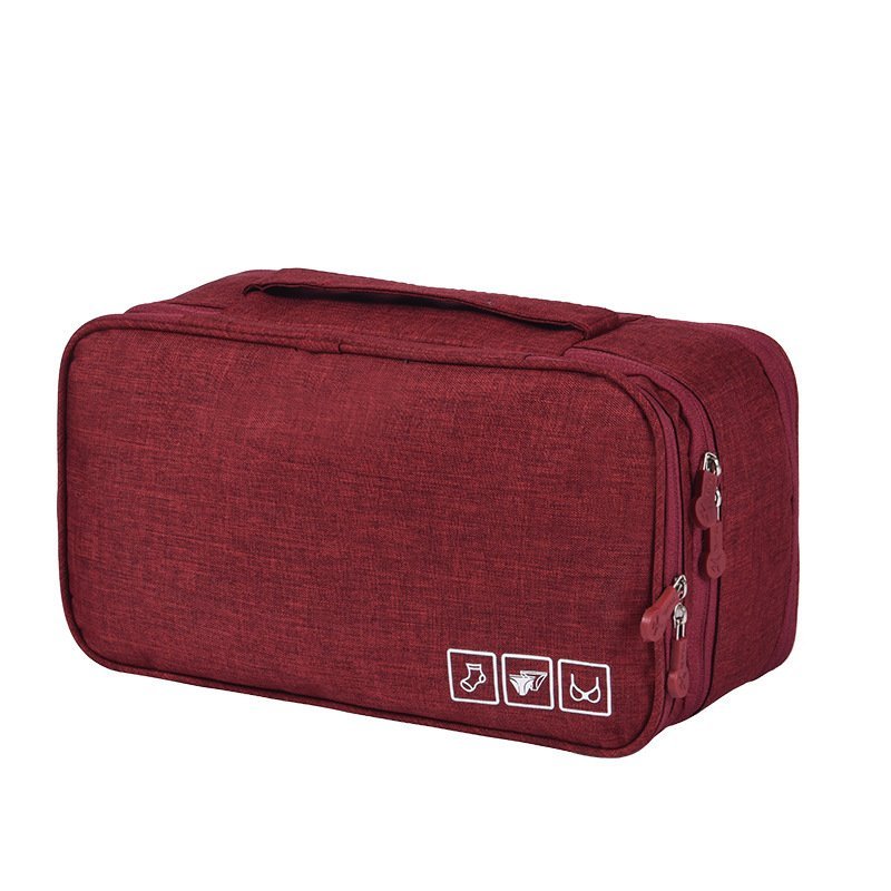 Travel Makeup Bags Women Multi-function 3-shelf Underwear Storage Bag - Image 7
