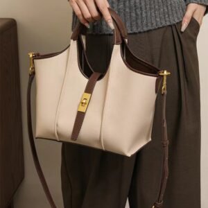 Vegetable Basket Simulated Leather Handbag Commuting Tote Bag Hand-held