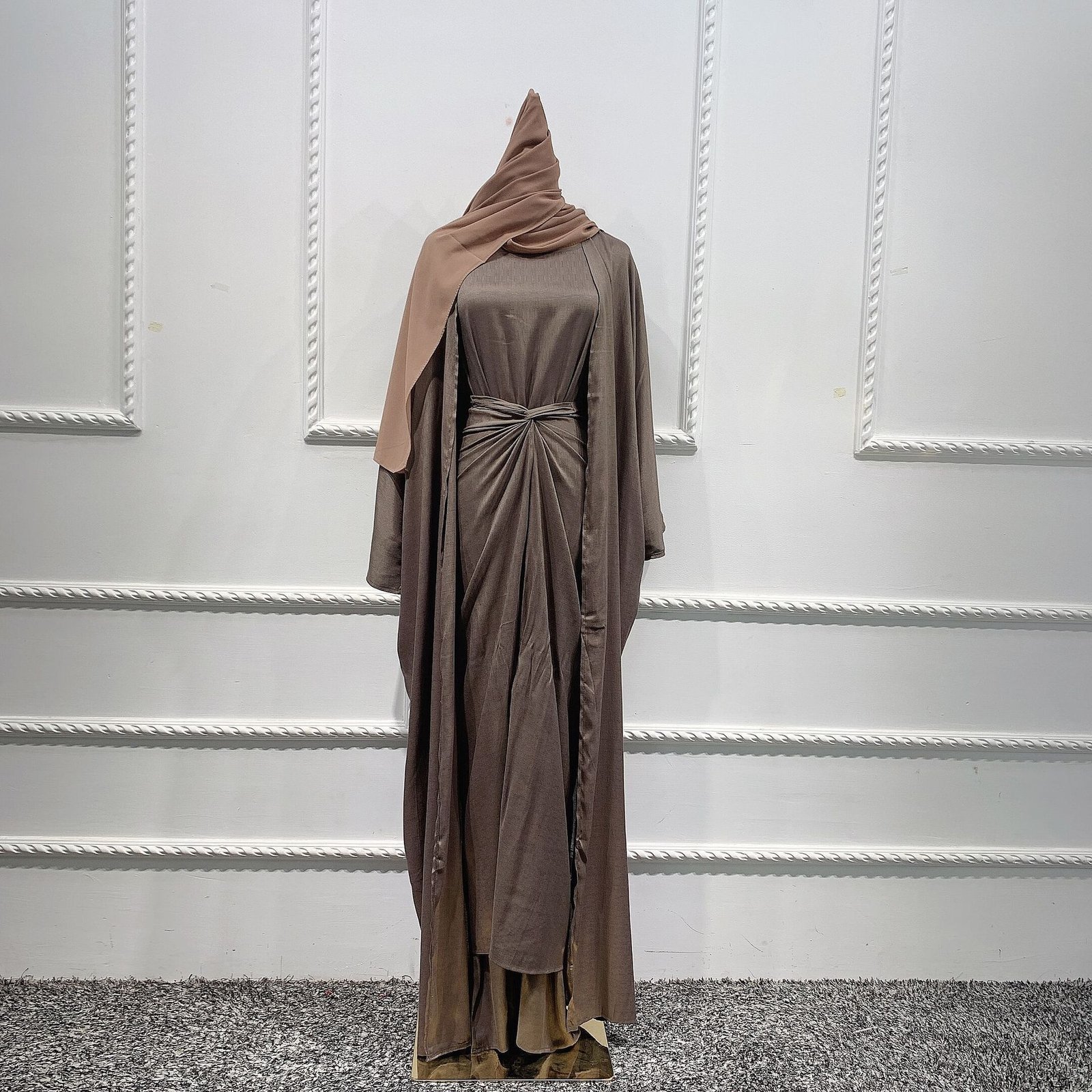 Muslim Women’s Kaftan Abaya Set – Dubai & Turkish Style - Image 6