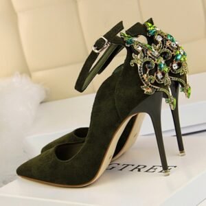 Elegant High Heel Wedding Shoes for Brides – Pointed Toe