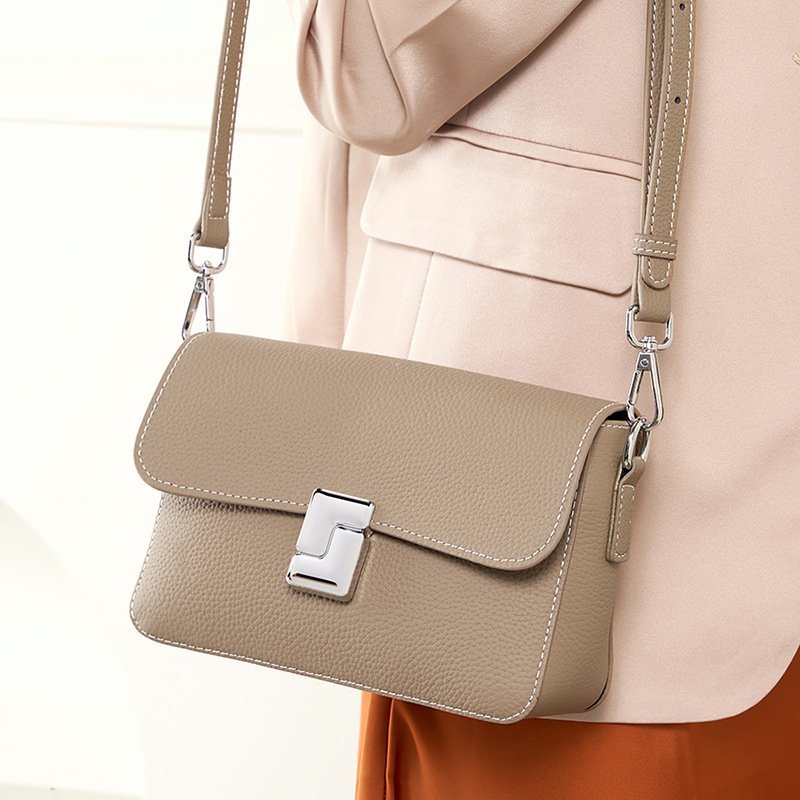 Genuine Leather Square Bag Women - Image 4