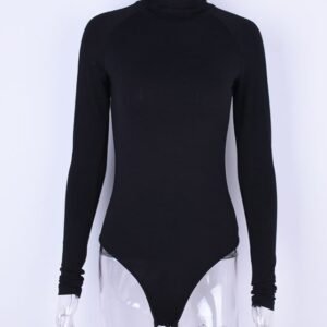 Sexy Turtle Neck Long Sleeve Bodysuit