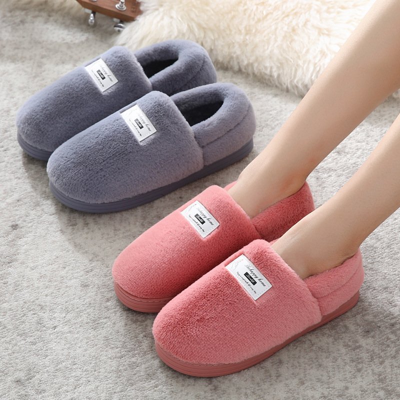 Cotton Slippers with Back Heel – Soft Indoor & Home Comfort Shoes