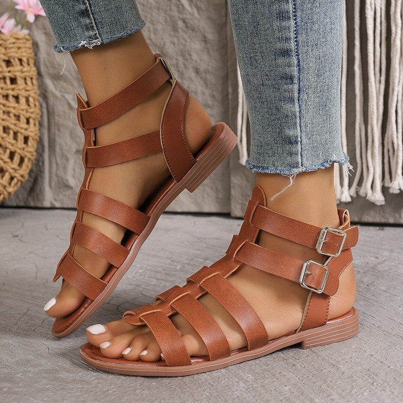Women’s Casual Thick Heel Non-slip Hollow Sandals | Kanshoppers - Image 2