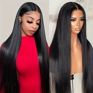 13x4 Lace Front Straight Wig – 100% Human Hair Natural Look