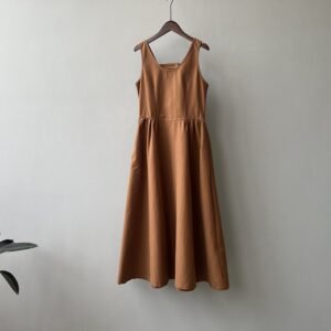French Minority Vest Skirt Artistic Waist-tight Temperament Long Dress