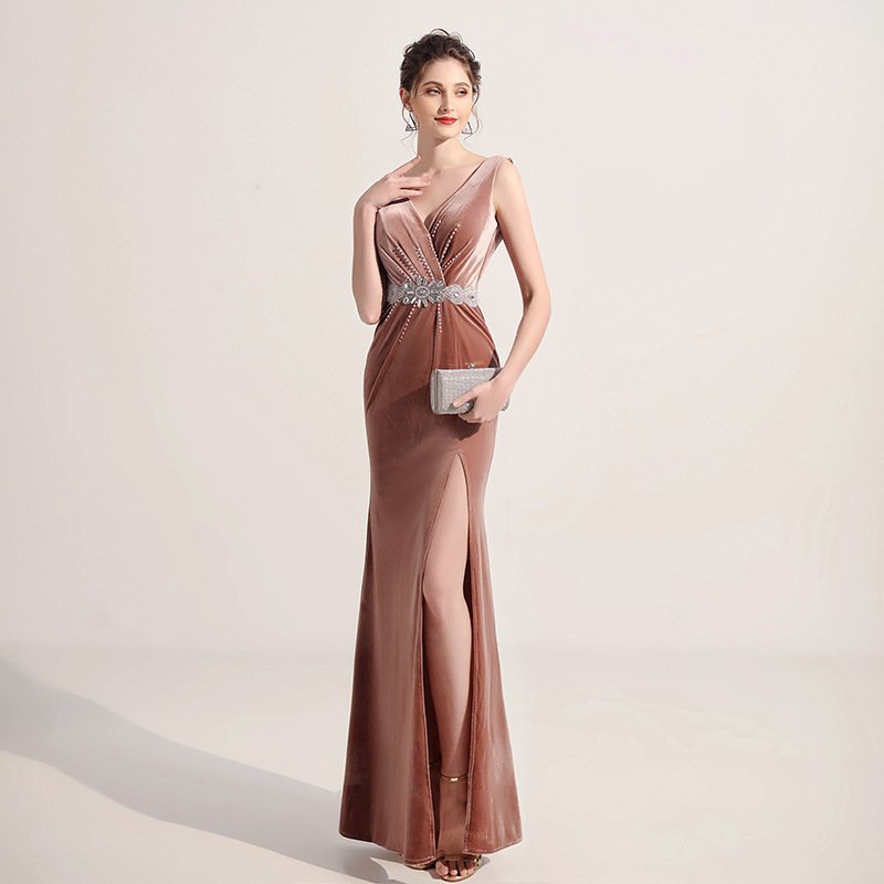 Slimming Elegant Long Dress Nightclub Sauna Massager Clothes Sexy - Image 4