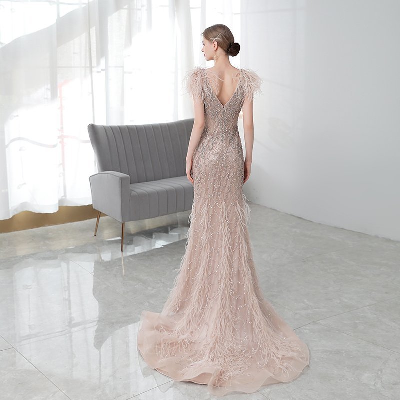 High-end Luxury Fishtail Evening Dress - Image 2