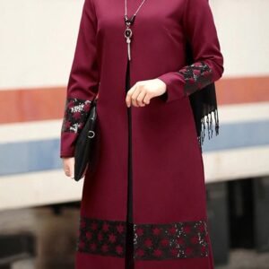 Muslim Women’s Dubai Abaya Set – Elegant Middle Eastern Suit