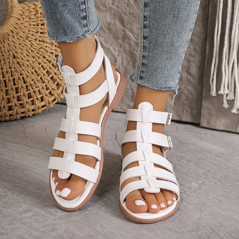 Women’s Casual Thick Heel Non-slip Hollow Sandals | Kanshoppers - Image 5