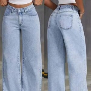 High-Waist Straight-Leg Jeans for Women – Sweet & Spicy Street Style