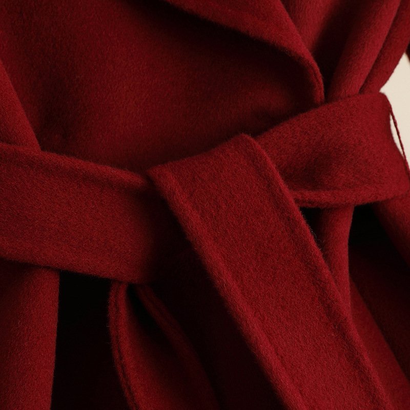 Autumn And Winter Temperament Korean Style Woolen Coat Women - Image 4