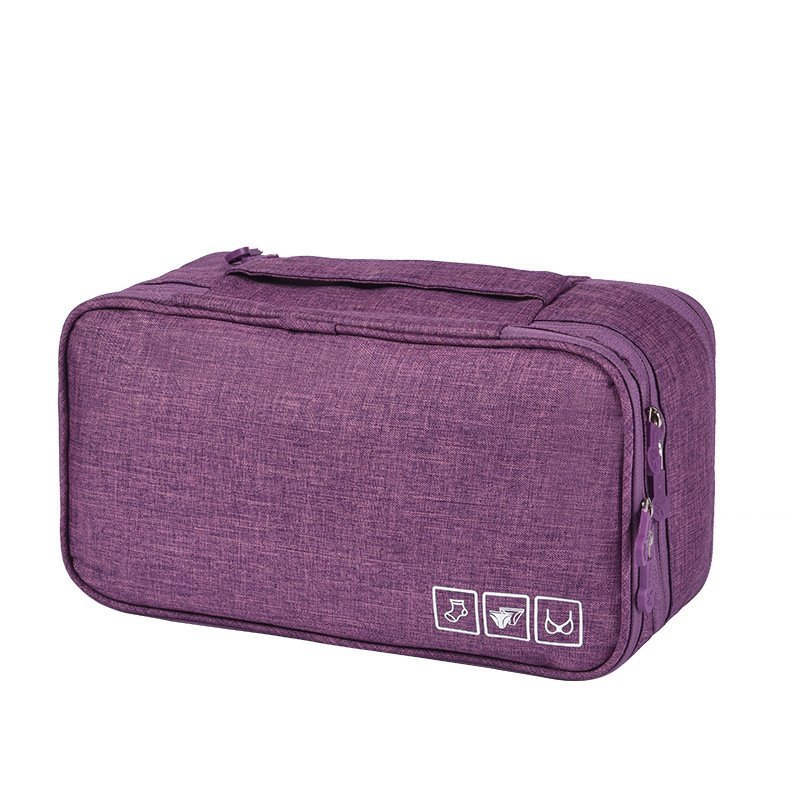 Travel Makeup Bags Women Multi-function 3-shelf Underwear Storage Bag - Image 4