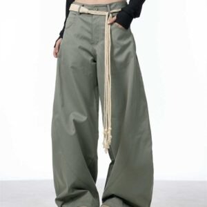 Women's Loose And Idle Draping Mopping American High Street Wide-leg Pants
