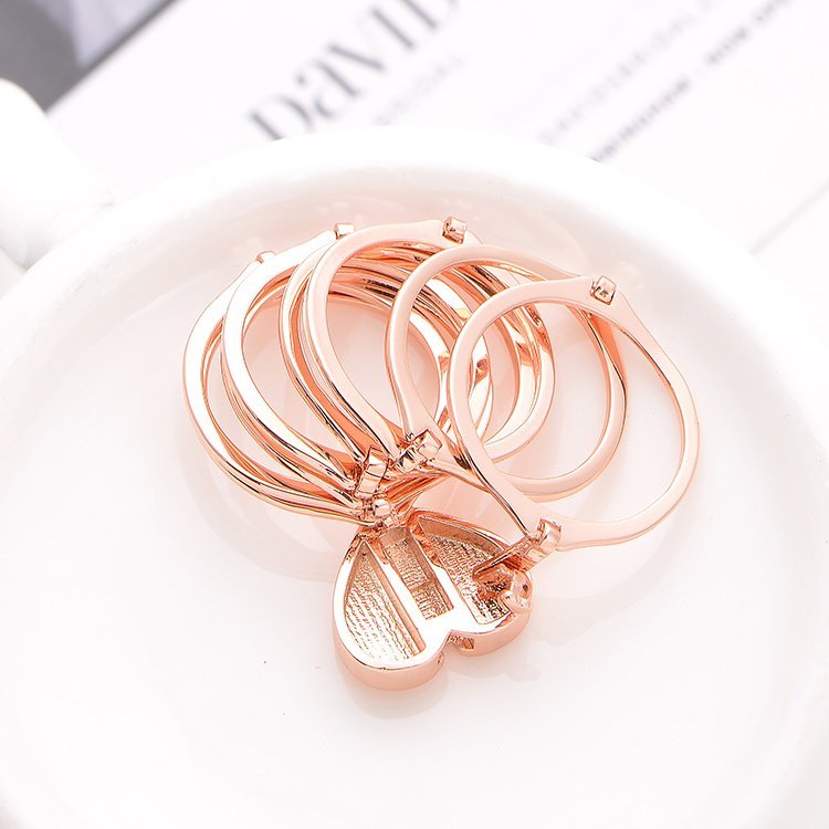 Heart Finger Ring Bracelet 2 in 1 Women Jewellery - Image 9