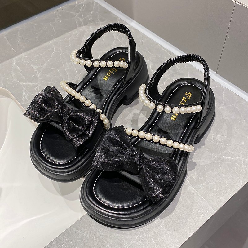 Women’s Mid Heel Bowknot Shoes – Elegant Casual Party Sandals - Image 2