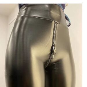 Sexy Black Matte Pc Leather Crotch Pants Exotic Sexy Black Matte