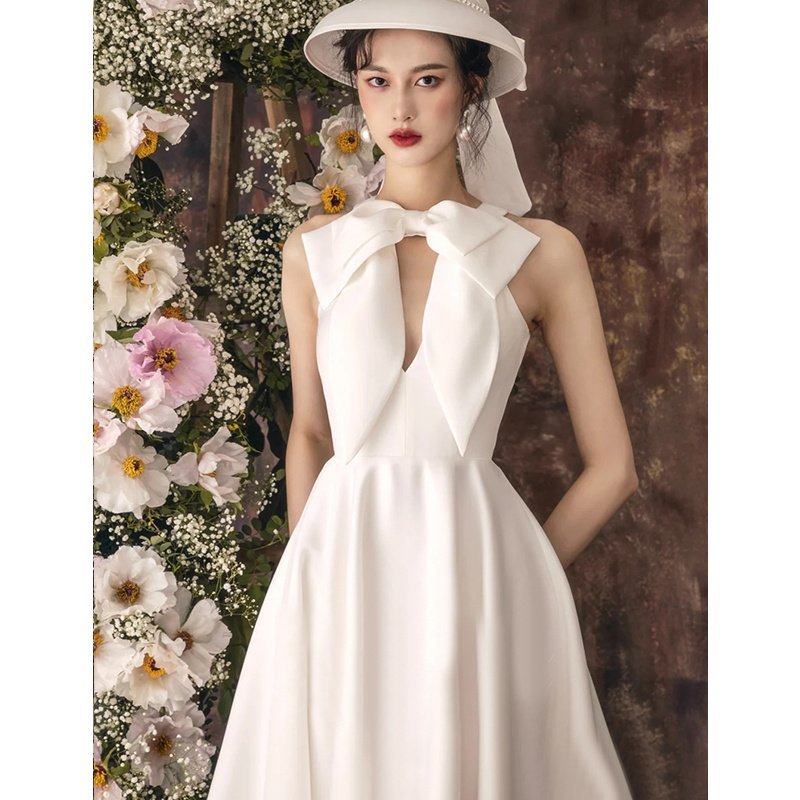 Women's Fashion Casual Temperament Satin Dress - Image 2