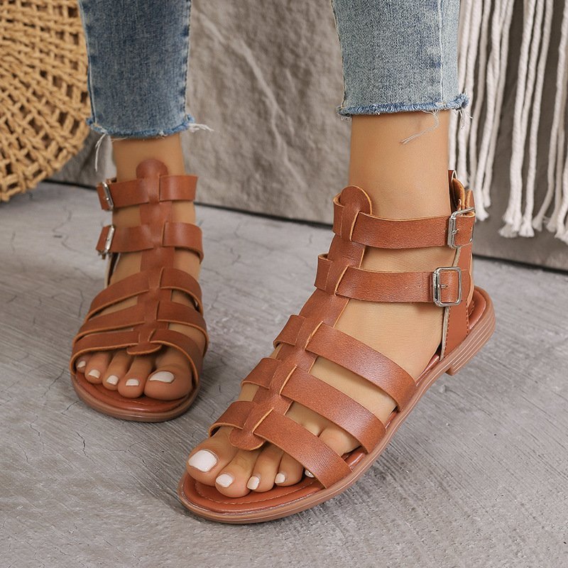 Women’s Casual Thick Heel Non-slip Hollow Sandals | Kanshoppers - Image 6
