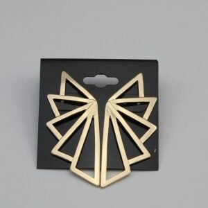 All-match Three-dimensional Triangle Hollow Geometric Long Earrings Earrings