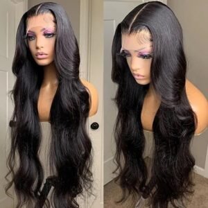 Front Lace Big Wave Curly Hair – Natural Human Hair Wig