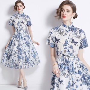 Women’s Large Swing Belt Slim-fit Long Skirt – Elegant Casual & Party