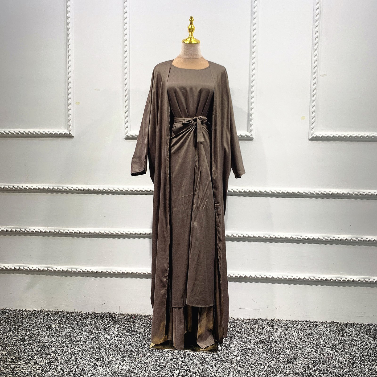 Muslim Women’s Kaftan Abaya Set – Dubai & Turkish Style - Image 3