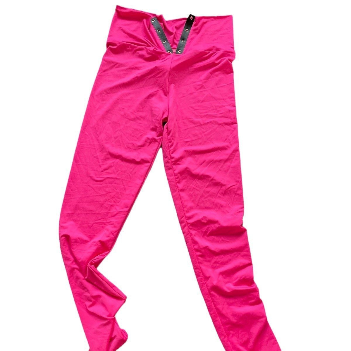 High Waist Lace-up Belly Contracting And Close-fitting Leggings - Image 4