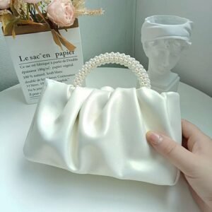 Women's Fashion Temperament Pearl Hand-carried Single Shoulder Crossbody Bag