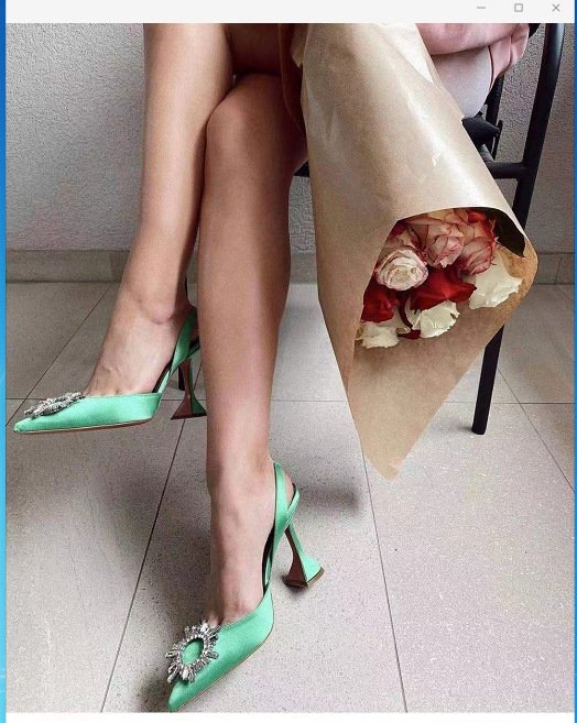 Glittering Rhinestone Satin Wine Glass Heel Shoes Baotou Slippers - Image 7