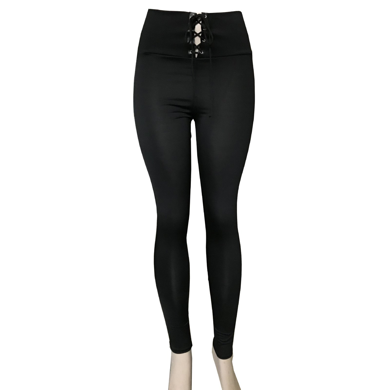 High Waist Lace-up Belly Contracting And Close-fitting Leggings - Image 6