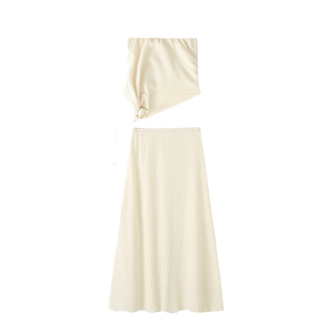 Tube Top Pleated Skirt Dress for Women - Image 4