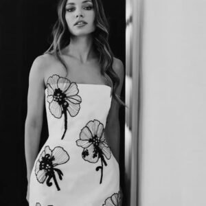 Bandage Decals Slim Dress