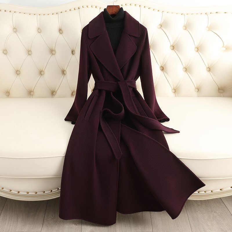Autumn And Winter Temperament Korean Style Woolen Coat Women - Image 6