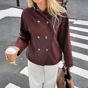 Long Sleeve Suit Coat Women's Clothing