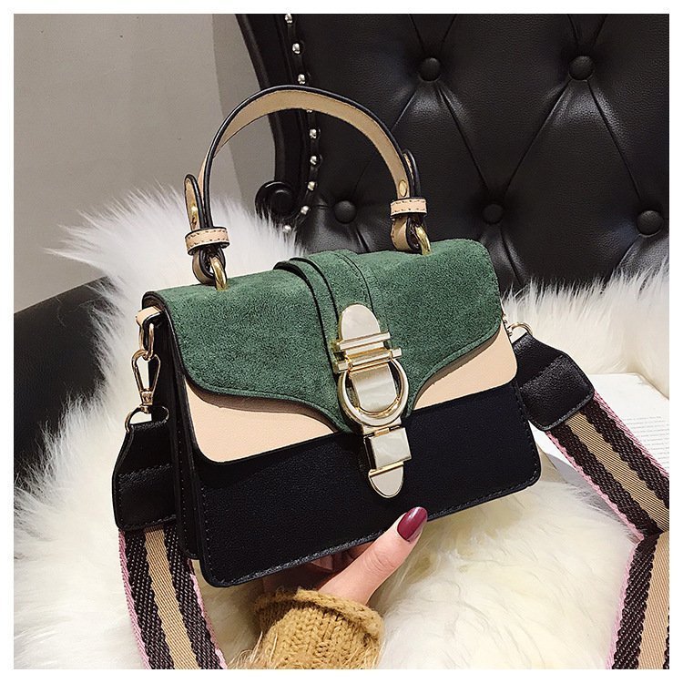 One shoulder retro matte small square bag - Image 9