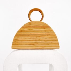 Retro Portable Bamboo Straw Woven Bag – Handmade Summer Beach Handbag for Women