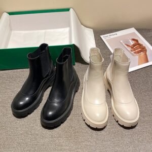 British-Style Ankle Boots for Women – Elastic Slip-On